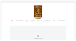 Desktop Screenshot of bellaterratravel.com